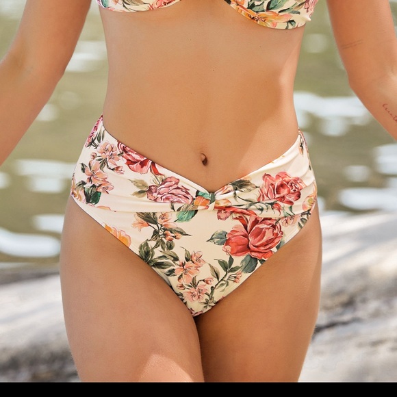 DONATED 11/1/24 Elegant Rose Twist high waist bottoms - Picture 8 of 11